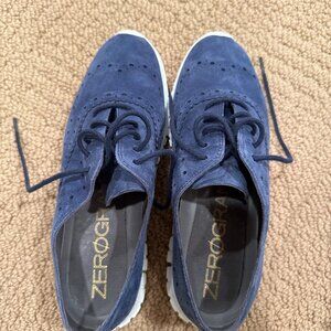 Cole Haan - Blue Suede Lace Ups - Size 5